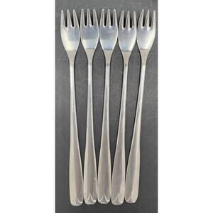 Oneida Korea Northland Stainless Post Road - Cocktail/Seafood Fork, Set of 5 Vtg
